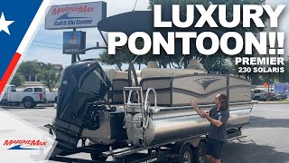 2023 Premier Pontoons 230 Solaris Walkthrough [upl. by Eboj]