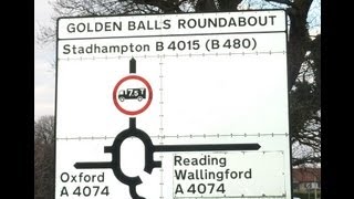 Golden Balls Roundabout Oxfordshire Funny or Rude Place Name Winner [upl. by Akym]