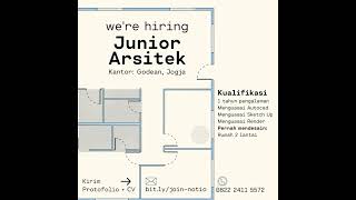 Loker Junior Arsitek [upl. by Hawger816]