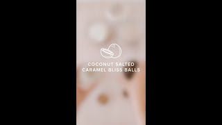 COCONUT SALTED CARAMEL BLISS BALLS shorts [upl. by Nailimixam74]