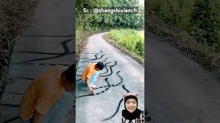 Ular tengah jalan‼️zhangshixianch [upl. by Lleda558]