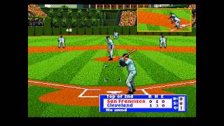 HardBall 95  Sega Genesis Gameplay [upl. by Elleval133]