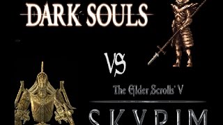 Dwarven Centurion vs Ornstein Dark Souls vs The Elder Scrolls V Skyrim NPC War [upl. by Mycah302]