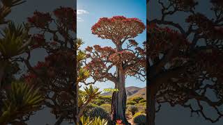 A Exótica Ilha de Socotra🏝️Socotra biodiversidade floraexotica natureza aventurayoutubeshorts [upl. by Adnofal]