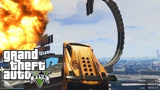 GTA V CARRERA LOCA REPARTIENDO MINAS DE PROXIMIDAD LOOPING CON CAIDA POR PARED xFaRgAnx [upl. by Skillern]