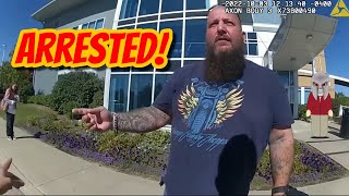 An Illiterate Canadian Frauditor Trespassed Arrested and Ticketed [upl. by Yrro]