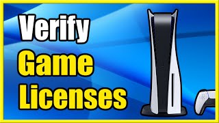 How to Verify your Game Licenses on PS5 Fast Tutorial [upl. by Pete]