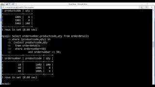 SQL MULTIPLE COLUMNS SUBQUERY PARTIII [upl. by Konstanze]