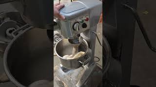 Refurbished Hobart D300 30 Qt mixer mixing stiff dough with a J Hook [upl. by Onitnevuj]