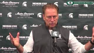 Tom Izzo Previews Notre Dame [upl. by Ecirtaeb604]