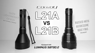 Convoy L21AL21B  5000 lumens  LUMINUS SBT902 LED  Long range flashlights  12 switchable Modes [upl. by Lura723]