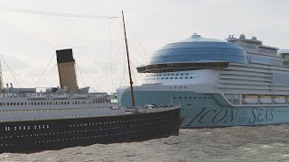 Titanic Meets Icon of the Seas [upl. by Oza]