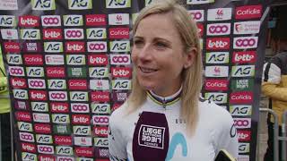 Annemiek van Vleuten  Interview before LiègeBastogneLiège Femmes 2023 [upl. by Bal766]