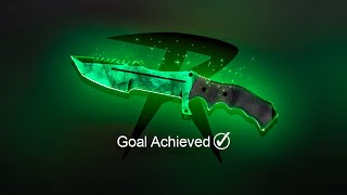 WINNING EMERALD KNIFE ON CSGOROLL [upl. by Eissirk532]