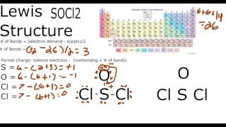 SOCl2 Lewis Structure Thionyl chloride [upl. by Scornik109]