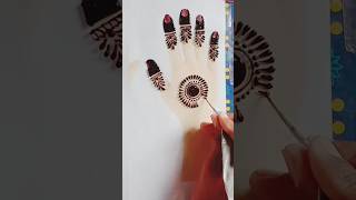 Simple and easy gol tikki mehndi design  beautiful tikki design mehndi tikki hennaart [upl. by Ernaldus]