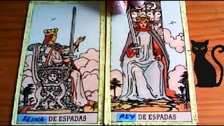 Combinaciones tarot con la REINA de ESPADAS  ARCANOS MENORES DE ESPADAS Por TARA [upl. by Vasilis33]