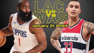 LA Clippers vs Washington Wizards Best Game Highlights  January 31 2024  NBA Season [upl. by Nwahsad]