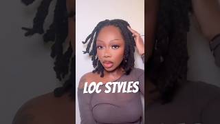 Different Loc styles locstyles locjourney hairstyles locs dreadlocks dreads [upl. by Ahsoyem]