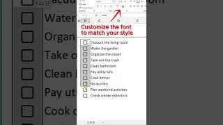 To Do List in Excel [upl. by Merdith]