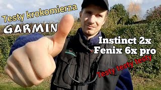 Testy krokomierzy w zegarkach Garmin Instinct 2x Fenix 6x pro [upl. by Aleta]