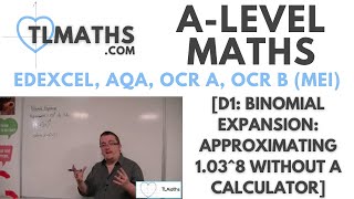 ALevel Maths D118 Binomial Expansion Approximating 1038 WITHOUT a calculator [upl. by Dranik]