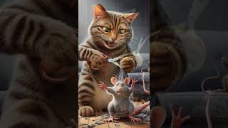 Cat catches mice catstory cattales cute cats cat catlover funny catts [upl. by Adlanor865]