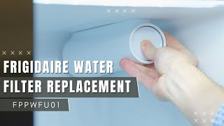 How to Replace The Water Filter On Your Frigidaire 33quot Side by Side Refrigerator  FPPWFU01 [upl. by Eirised]