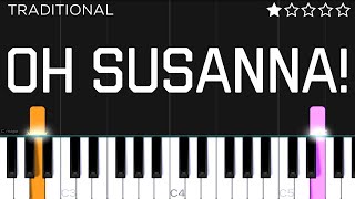 Traditional  Oh Susanna  EASY Piano Tutorial [upl. by Mayworm]