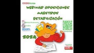 Webinar Oposiciones Maestrosas Estabilización122023 [upl. by Ehlke]