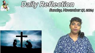 🙏Daily Reflections 🙏17 November 2024 🙏 Gabriella Dias [upl. by Landrum]