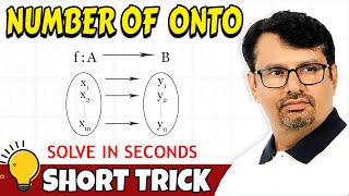 Surjective Function  Number Of Onto Function A to B  Best Short Trick [upl. by Other]