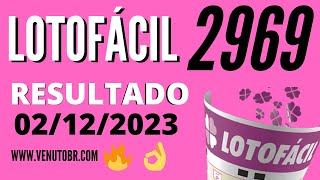 🍀 Resultado Lotofácil 2969 [upl. by Gabriellia]