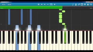 Ludovico Einaudi  Nuvole Bianche  Piano Tutorial  How to play Nuvole Bianche Synthesia [upl. by Ermine]