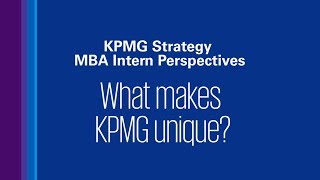 What makes KPMG unique [upl. by Favrot201]