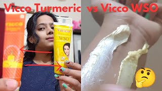 Vicco Turmeric Sandalwood Oil Cream VS Vicco Turmeric WSO CreamWhich one Is BEST 🤔skincare [upl. by Tremaine]