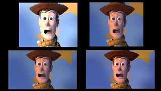 Toy Story 2 VHS vs VCD vs DVD vs BluRay [upl. by Berni]