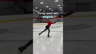 Flying Camel Spin Progress  Ice Skating shorts progress skate iceskating figureskating [upl. by Copeland142]