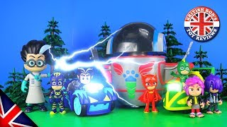 PJ Robot Wolfy Kids amp PJ Mask Speed Booster Toy Review amp Adventure [upl. by Sherwynd]