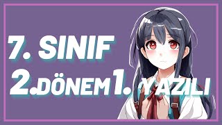 7 SINIF İNGİLİZCE 2 DÖNEM 1 YAZILI [upl. by Htbazile]