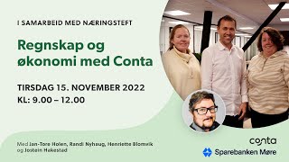 NæringsteftWebinar med Conta Økonomi og Regnskap [upl. by Walling712]