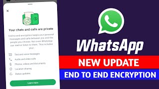 WhatsApp your chats and calls are private  WhatsApp message end to end encrypted update [upl. by Haswell]