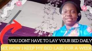 HOW TO KEEP BED LAID FOR WEEKSJUST LAY ONCE homemaker motherhood housekeeping bed bedroom [upl. by Collyer970]