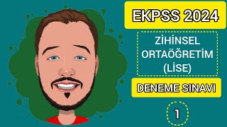 EKPSS 2024  ZİHİNSEL  ORTAÖĞRETİM  DENEME SINAVI 1 ekpss [upl. by Camfort]