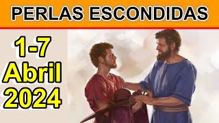 PERLAS ESCONDIDAS de esta semana respuestas CORTAS SALMOS CAPITULO 23 a 25 1 al 7 Abril 2024 [upl. by Yelnikcm]