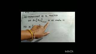 Std11 4 Matrices Determinants of matrix Math 1 [upl. by Acinad]