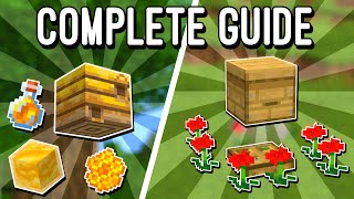 Minecraft Bee and Honey Farming Guide  No Nonsense All Versions [upl. by Iliam]