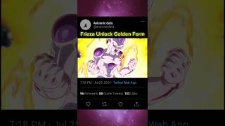 Frieza Unlock Golden Form dragonballsuper editanimeshorts [upl. by Anali876]