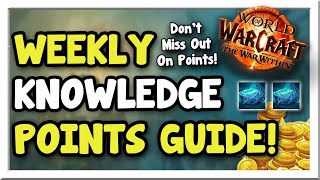 Weekly Knowledge Points amp Artisan Acuity Guide  Tips  The War Within  WoW Gold Making Guide [upl. by Melisandra]