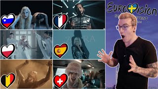 ESC Reactions 1  Slowenien Frankreich Polen Spanien Belgien amp Schweiz [upl. by Annayak]